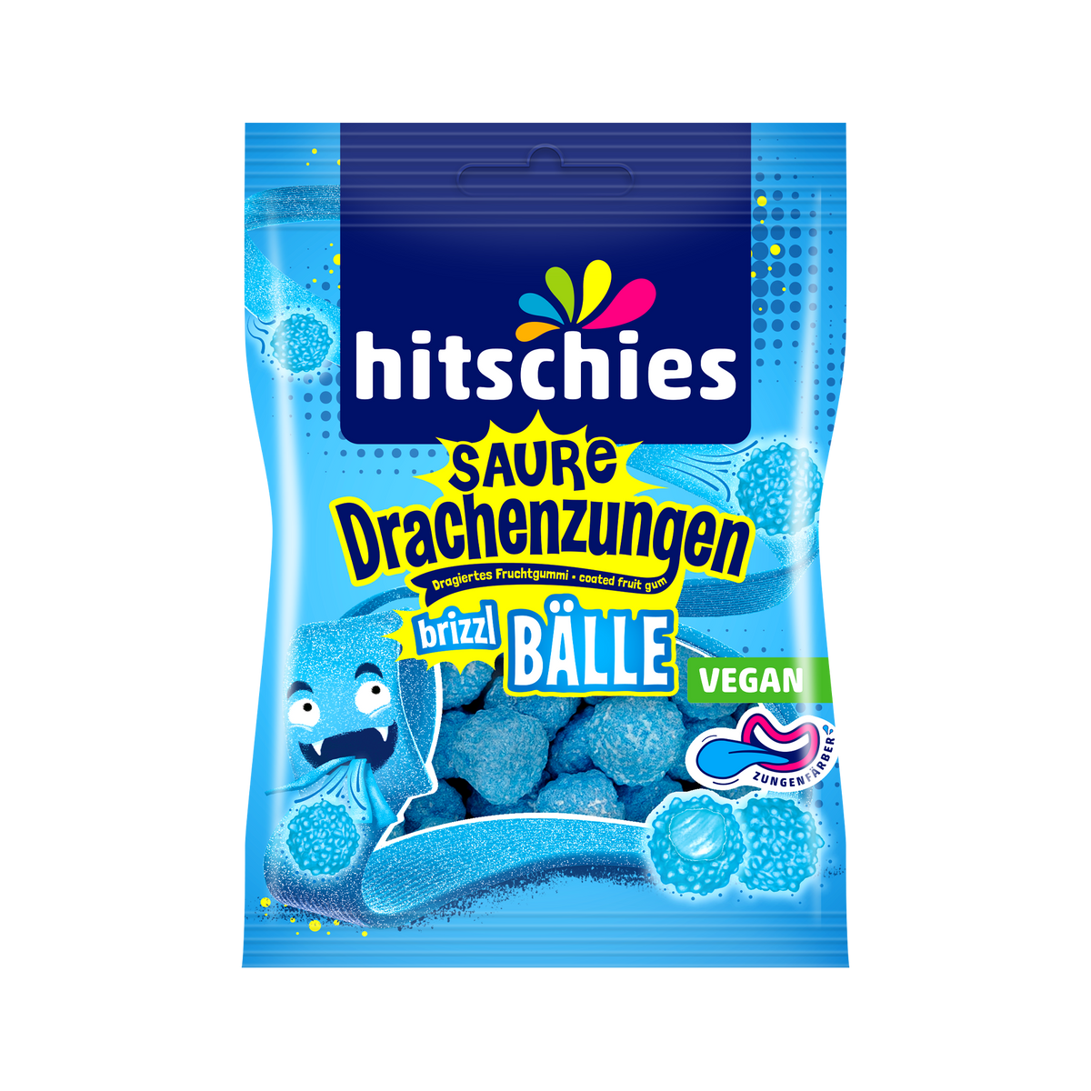 Sour dragon tongues brizzl balls blue 