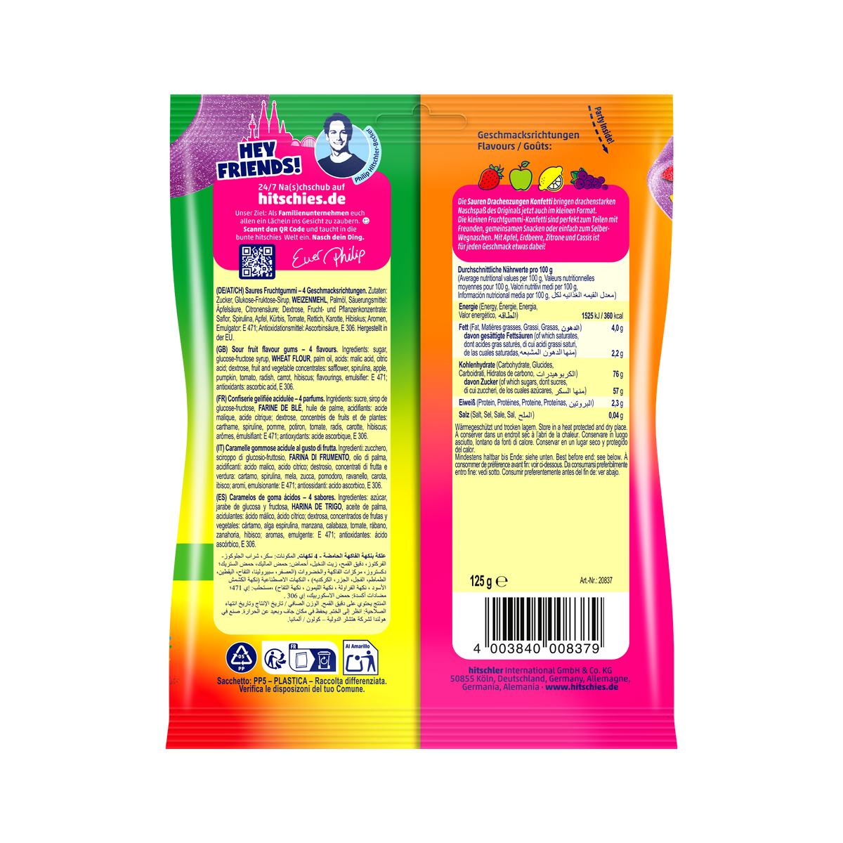 Saure Drachenzungen Konfetti